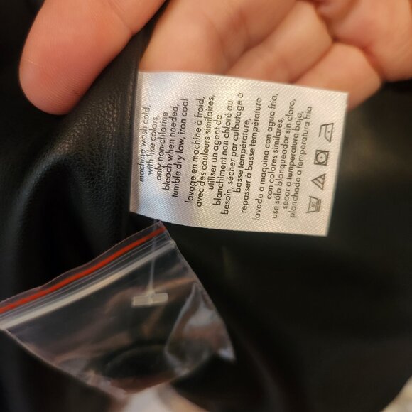 NWT-REVOLVE x WeWoreWhat Faux fur-Faux leather Sherpa Coat Blazer Jacket-Small - Picture 16 of 16